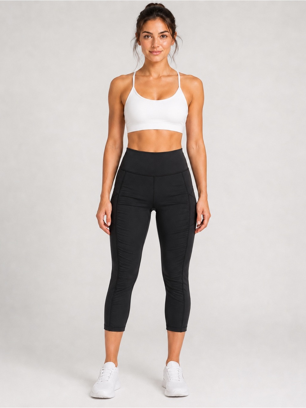 FINAL SALE Lululemon Crop Ruche Leggings Black